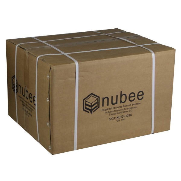 NuBee 10 Frame Starter Beehive Kit - Includes 1 Hive Body & Accessories