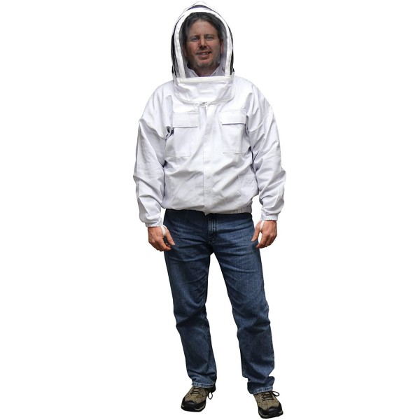 MANN LAKE Economy Beekeeper Jacket with Self Supporting Veil, 2X-Large