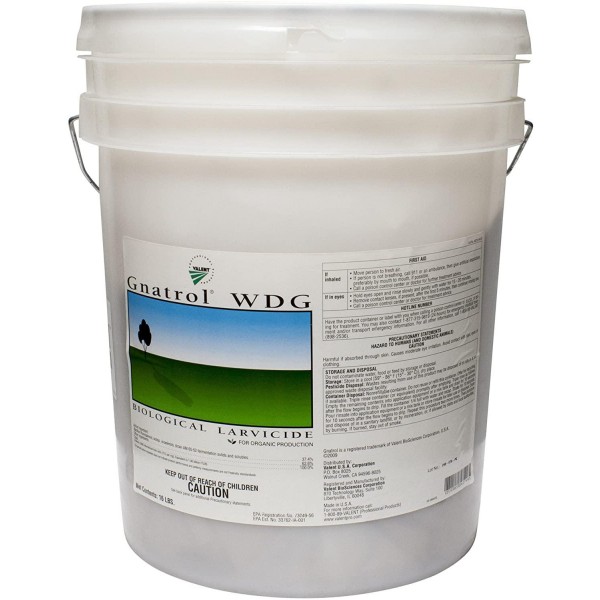 Gnatrol WDG Biological Larvicide for Fungus Gnats Larvae (OMRI Listed) - 16 pound pail