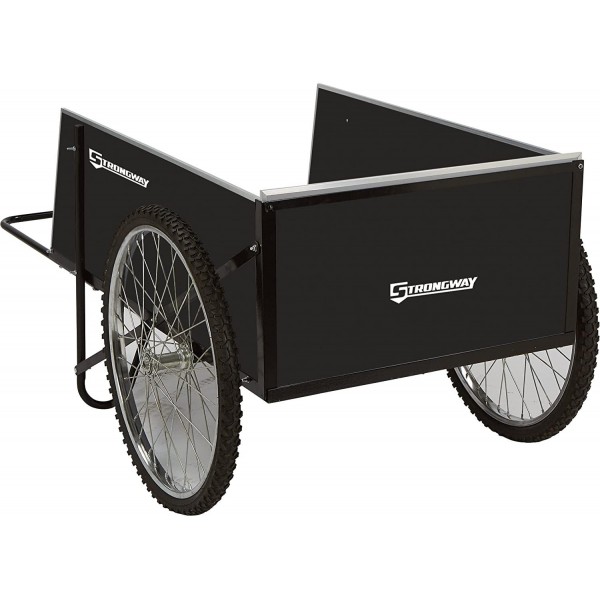Strongway Garden Cart - 400-lb. Capacity, 14 Cu. Ft. 48in.L x 29in.W