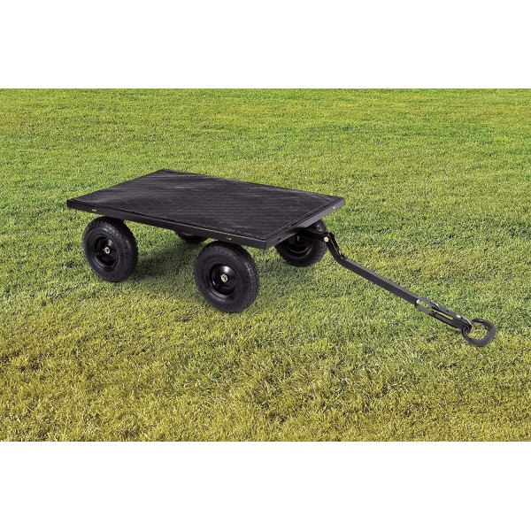 Gorilla Carts GOR1200-COM Heavy-Duty Steel Utility Cart with Removable Sides and 13