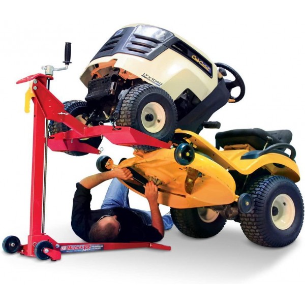 MoJack EZ Max - Residential Riding Lawn Mower Lift, 450lb Lifting Capacity, Fits Most Residential & Ztr Mowers, Folds Flat For Easy Storage, Use for Mower Maintenance Or Repair