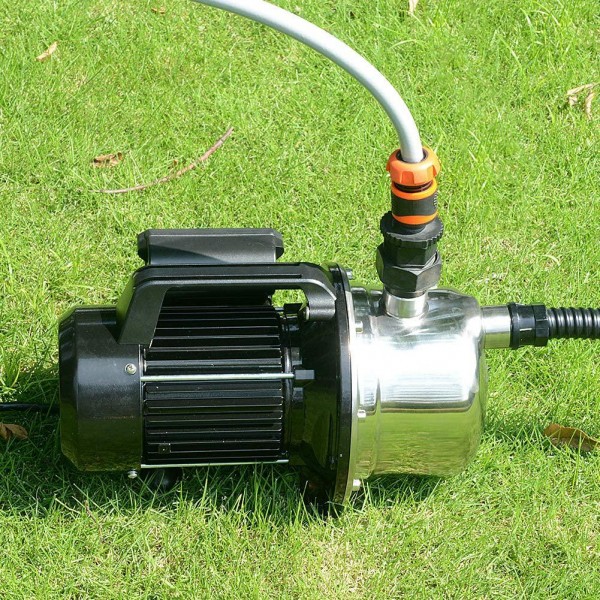 1 HP Shallow Well Pump by Lanchez Portable Stainless Steel Water Transfer Lawn Sprinkler Irrigation Pump 1294GPH 147ft Height