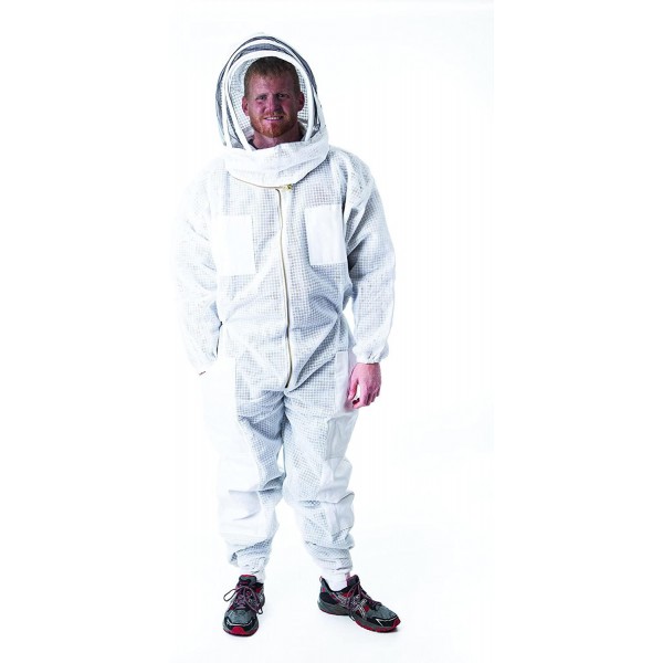 Pigeon Mountain Trading Company PM9261FL-A Heavy Duty Ventilated Master Beekeeper Suit, White