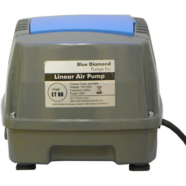 Blue Diamond ET 80 Septic or Pond Linear Diaphragm Air Pump