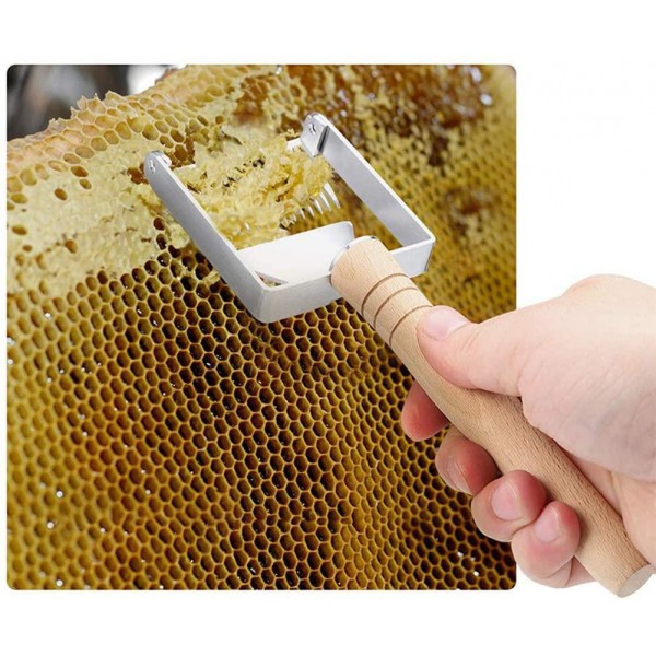 AKL Stainless Steel Beekeeping Smoker 10Pcs Great Handy Functional Equipment Kit for Starter Bee Hive Smoker Equipment Supplies Beekeeper Gloves/Bee Feeder