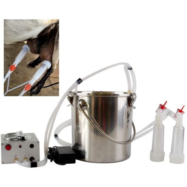 Futt 5L Single Bucket Piston Vacuum pulsation Milking Machine for Sheep