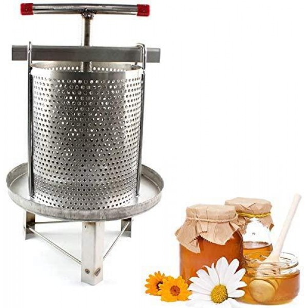 Aohuada Stainless Steel Wax Presser Fruit Juice Wine Press, Beekeeping Tool 304 Honeycomb Press 60cm/23.6''