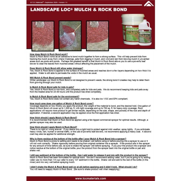 Landscape Loc Mulch & Rock Bond - 5 Gallon Pail