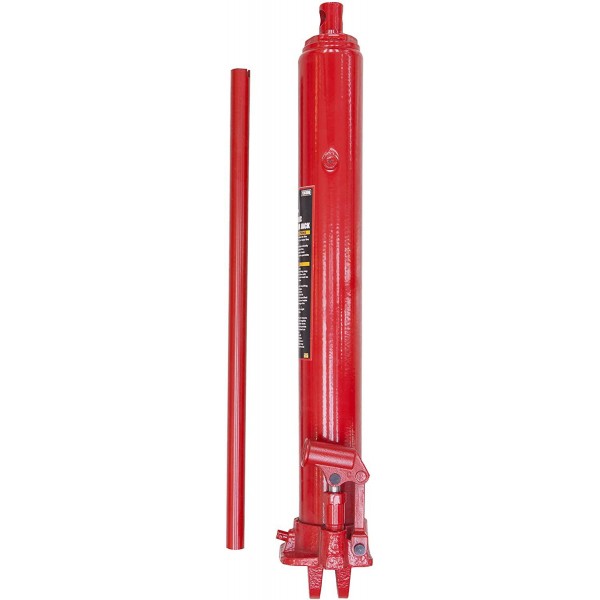 BIG RED T30806 Torin Hydraulic Long Ram Jack with Single Piston Pump and Clevis Base (Fits: Garage/Shop Cranes, Engine Hoists, and More): 8 Ton (16,000 lb) Capacity, Red