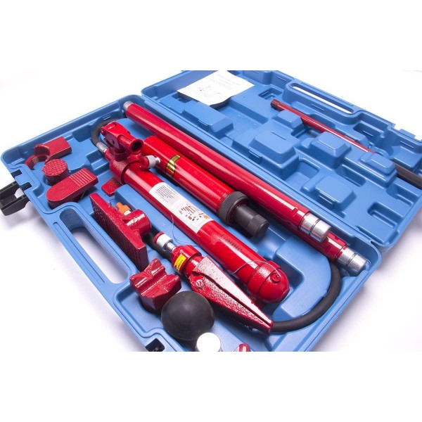 10 Ton Porta Power Hydraulic Jack Repair Kit Auto Shop Air Pump Lift Ram Body Frame Tool Heavy Set