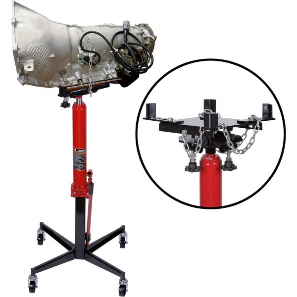 BIG RED TR4053 Torin Hydraulic Garage/Shop Telescoping Transmission Floor Jack: 1/2 Ton (1,000 lb) Capacity, Red