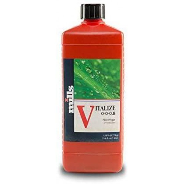Mills Vitalize 0-0-0.8 1 Liter 1 Quart plant vigor promoter nutrients
