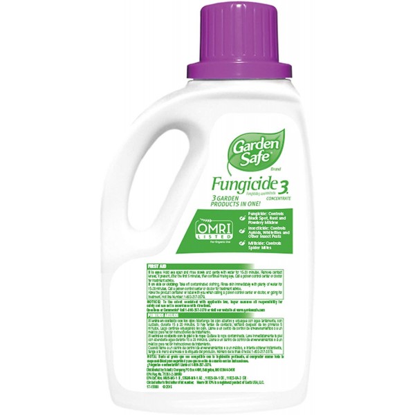 Garden Safe Brand Fungicide3 Concentrate, 20-Ounce, 6-pack
