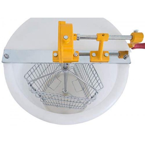 Manual Plastic Honey Extractor 3 Frame Langstroth Tangential Spinner | ApiHex - Convenient Durable Simple & Economical