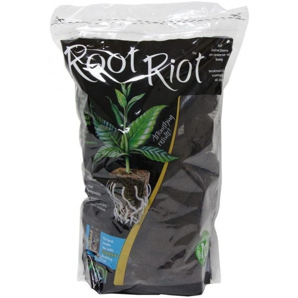 Root Riot Replacement Cubes - Organic Seed Moistened Starter Plugs - 500 Pack