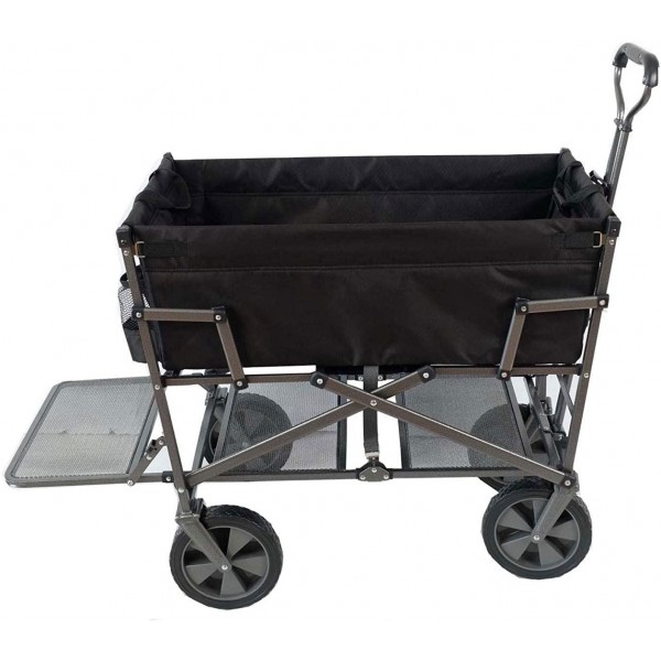 Mac Sports Heavy Duty Steel Double Decker Collapsible Yard Cart Wagon …