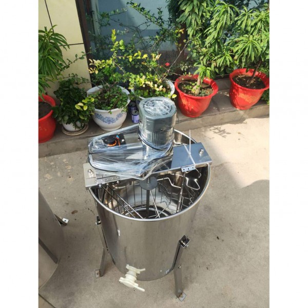 INTBUYING Electric Honey Extractor 3 Frame Stainless Steel 110V Honey Motorized Separator Beekeeping Equipment