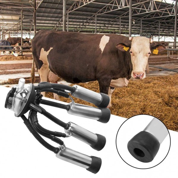 HEEPDD 240CC Cow Milk Collector, Cow Sheep Milker Part Milking Machine Replacement Milk Claw Cluster with Plastic Base for Cow Milking Station