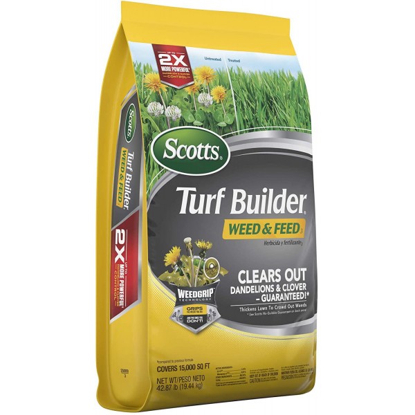Scotts 25009 Not Available Turf Builder Weed and Feed (Not Sold in Pinellas County, FL), 15,000 sq. ft