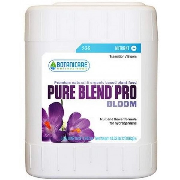 Botanicare Pure Blend Pro Bloom Hydro Nutrient 2-3-5 Formula, 5-Gallon