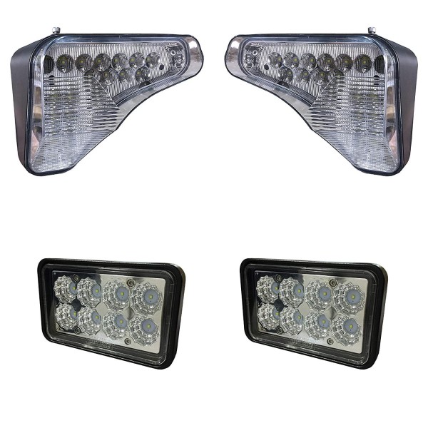 Complete LED Light Kit for Newer Bobcat Skit Steer Models - Fits A770, S450, S510, S530, S550, S570, S590, S595, S630, S650, S740, S750, S770, S850, T450, T550, T590, T595, T630, T650, T740, T750 +