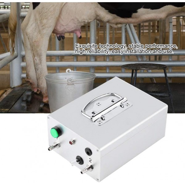 Liyeehao Milking Vacuum Pump Large Suction Pulsation Charging Milking Vacuum Pump Electric Milking Machine Accessory Goat Milker Machine Goat Milking Supplies for Cow Sheep Horse(US)
