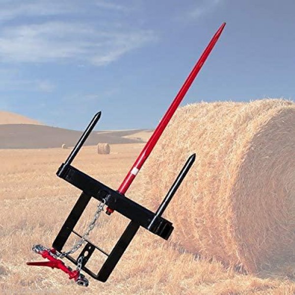 Bucket Hay Bale Spear Universal Attachment with HD 39
