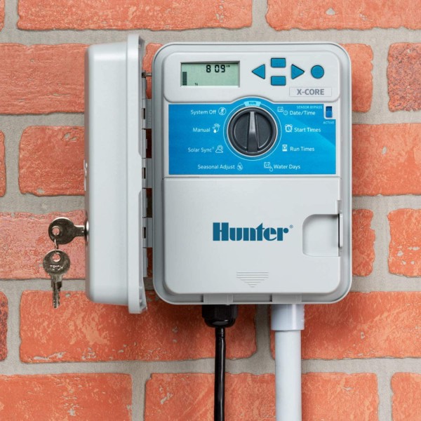 Hunter Industries XC800 X-Core 8-Station Outdoor Irrigation Controller, Gray