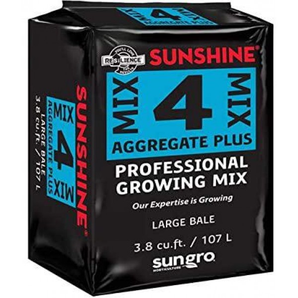 SunGro Horticulture SUGRMIX4 3.8-Cubic Feet Compressed Sungro Sunshine Basic 4 Mix for Plants