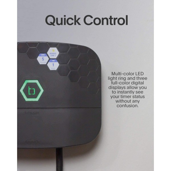 Orbit 57985 B-hyve XR 8-Zone Smart Sprinkler Controller, Charcoal Gray