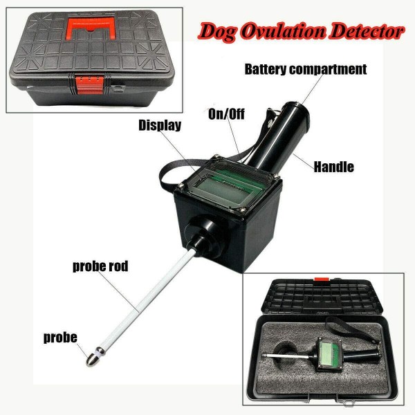 SOFEDY Dog Ovulation Detector Tester, Breeder Tester Machine with  Display, Household Farm Use for Breeder Veterinarian Livestock Health Equipment
