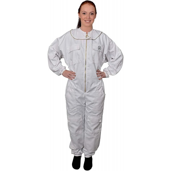 Humble bee 411 Polycotton Fencing Veil Beekeeping Suit, Arctic White
