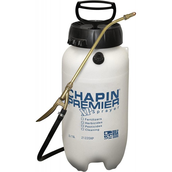 Chapin International EMW0073280 Chapin 21220XP 2-Gallon Premire Pro XP Poly Sprayer for Fertilizer, White
