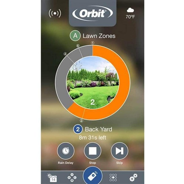 Orbit 57946 B-hyve Smart Indoor/Outdoor 6-Station WiFi Sprinkler System Controller