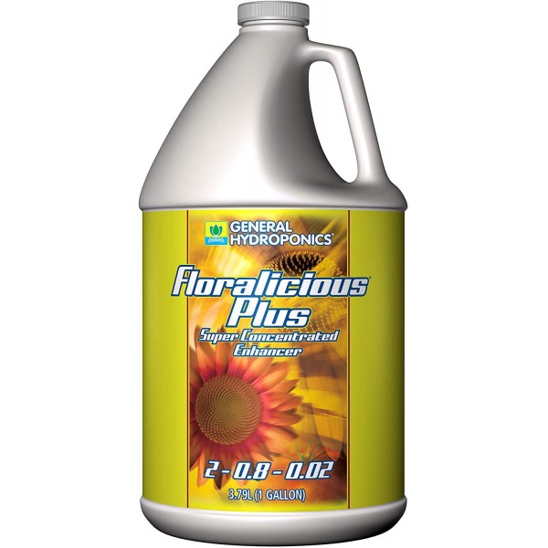 General Hydroponics HGC732207 Floralicious Plus Vitality Enhancer Plant Nutrient 1-Gallon Yellow