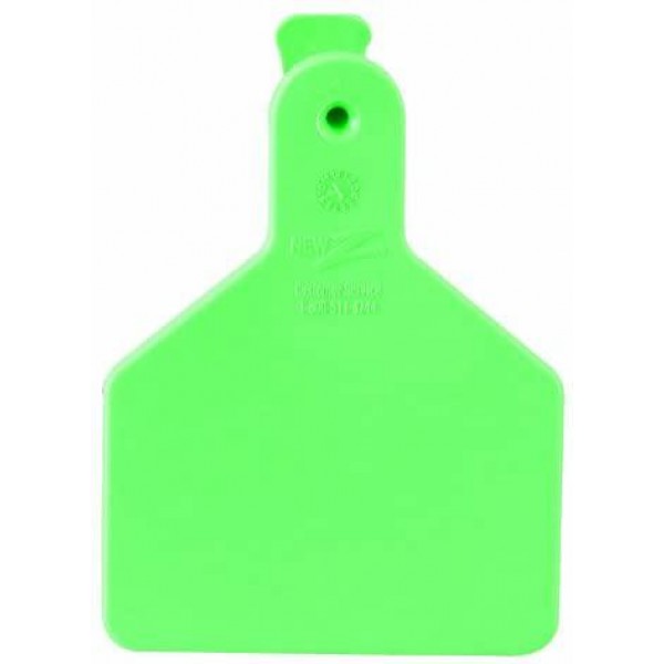 Z Tags 100 Count 1-Piece Blank Tags for Calves, Green