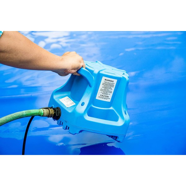Little Giant 577301 APCP-1700 Automatic Swimming Pool Cover Submersible Pump, 1/3-HP, 115V, Blue