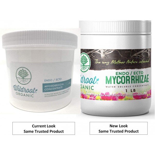 New Look Same Wildroot Organic Mycorrhizae Inoculant Concentrate (16 Species) Explosive Growth and Amazing Yield -The Way Mother Nature Intended! (Powder, 1 lb.)