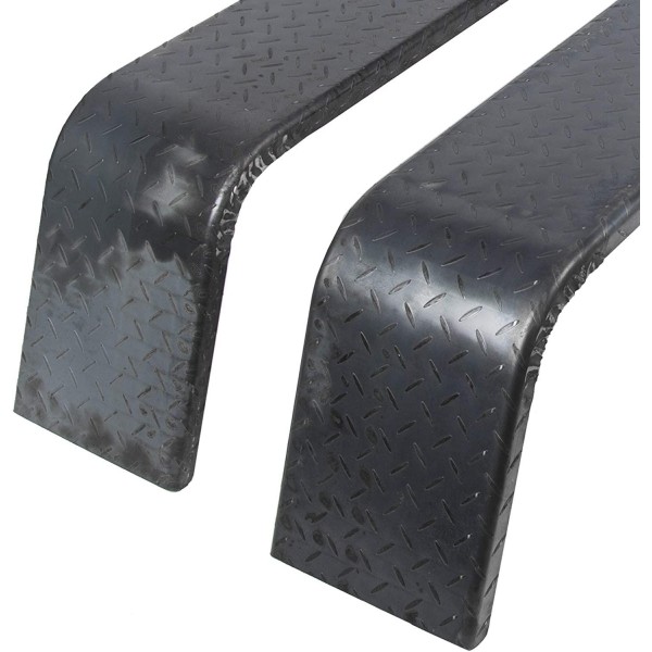 ECOTRIC Steel 14 Gauge Diamond Tread Plate Tandem Axle Trailer Fenders 10