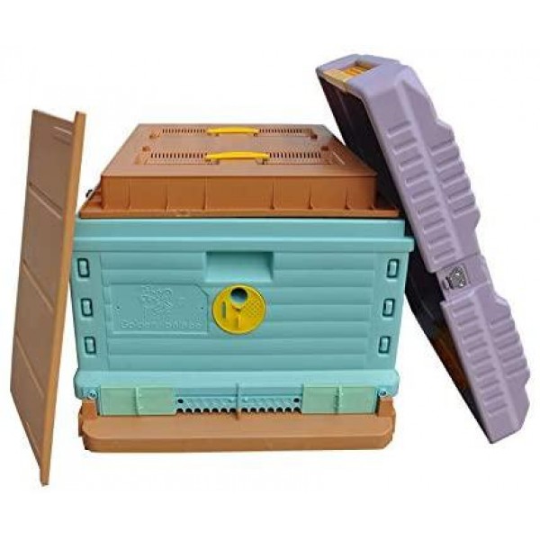 Thermo Beehive Plastic Insulated Bee Hive Set Thermo Beehive Box bee House [No Frames Included] (One Layer)