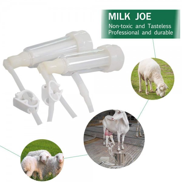 Goat Milking Machines Pulsation Automatic - Household Goat Milking Supplies Vacuum Pump Milk Squeeze Soft for Nipples Silicone Hose and 304 Stainless Steel Portable Bucket 3L Pulse Equipment DHL UPS
