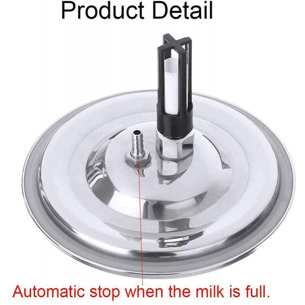 QHWJ Goat Milking Machine, Chargeable Pulsating Vacuum Milking Machine Kit with 14L Stainless Steel Milk Barrel,Cow and Sheep Safety Milking Equipment,for Cow