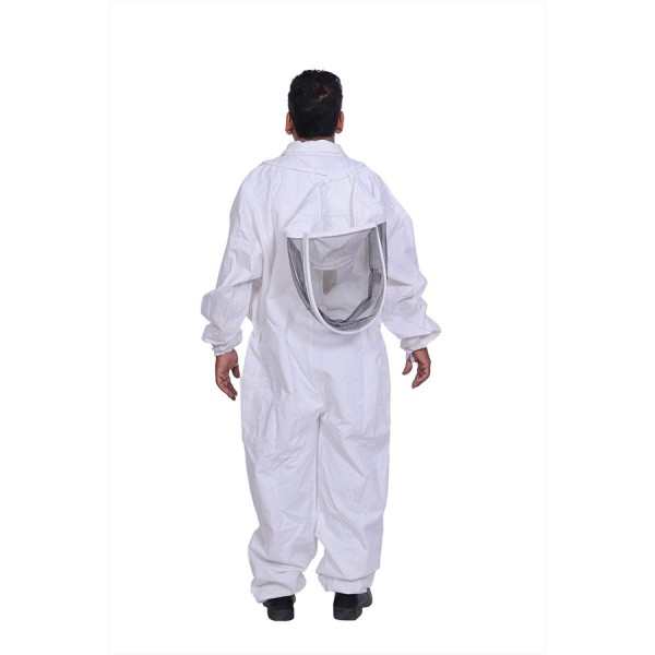 BeeAttire Bee Suit with Easy Access Veil Cotton Thick Sting-Less Protection Pro Beekeeper Suit Beekeeper Costume Adult bee Keeper Costume Beekeeping Suit bee Keeper Suit YKK Zippers (3XL)