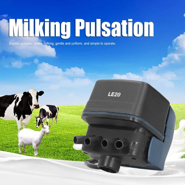 Yosoo Livestock Pulsator, LE20 Electric Pulsator for Milk Collecting AC24V Milking Machine Accessory Livestock Supply