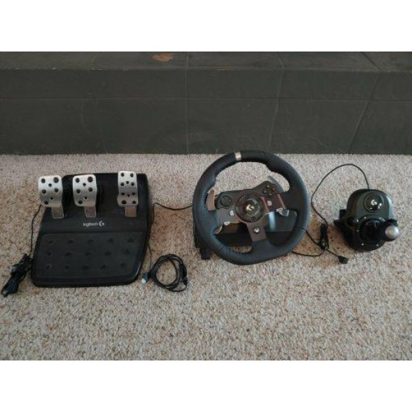 logitech g920 racing wheel and shifter For Xbox And PC.   Steering Wheel +…