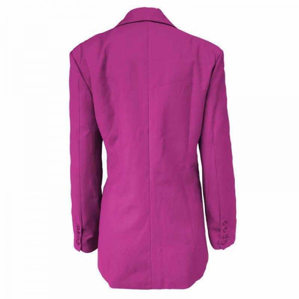Women street fashion v neck oversize ros  coat