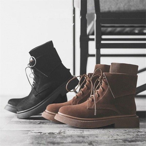 Lace Up Hiking Boots C at Low Heels Women
