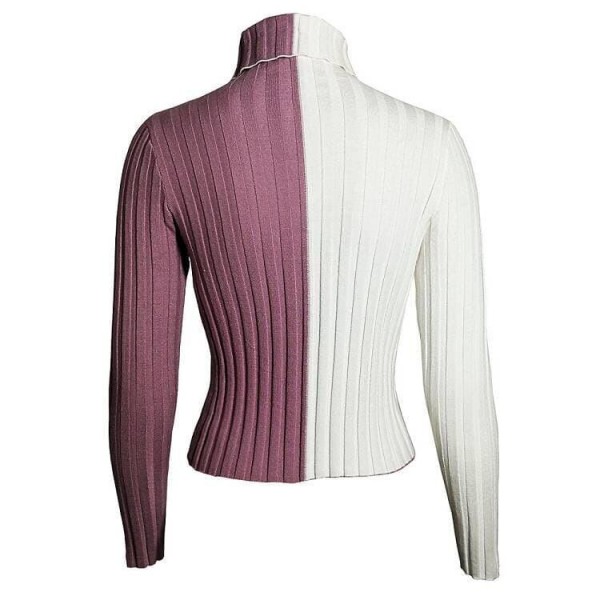 Tight Long Sleeve  ers Color Blocking Top for Women